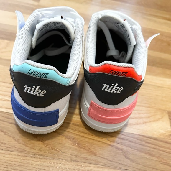 Nike Air Force 1 Low Shadow White Blue Black (Women's) - Picture 8 of 10